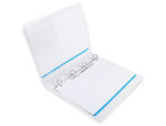 Classeur kangourou liderpapel 4 anneaux 25mm 283x320mm document a4 plastique dos 40mm coloris blanc – Image 5