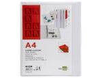 Classeur kangourou liderpapel 4 anneaux 25mm 283x320mm document a4 plastique dos 40mm coloris blanc – Image 2