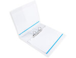 Classeur kangourou liderpapel 2 anneaux 40mm 283x320mm document a4 plastique dos 50mm coloris blanc – Image 7