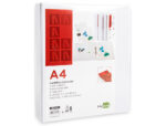 Classeur kangourou liderpapel 2 anneaux 40mm 283x320mm document a4 plastique dos 50mm coloris blanc – Image 4