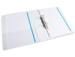 Classeur kangourou liderpapel 2 anneaux 40mm 283x320mm document a4 plastique dos 50mm coloris blanc – Image 6