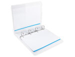 Classeur kangourou liderpapel 4 anneaux 40mm 283x320mm document a4 plastique dos 50mm coloris blanc – Image 11