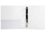 Classeur kangourou liderpapel 4 anneaux 40mm 283x320mm document a4 plastique dos 50mm coloris blanc – Image 3