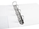 Classeur kangourou liderpapel 4 anneaux 40mm 283x320mm document a4 plastique dos 50mm coloris blanc – Image 9