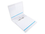 Classeur kangourou liderpapel 2 anneaux 55mm 283x320mm document a4 plastique dos 70mm coloris blanc – Image 8