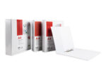 Classeur kangourou liderpapel 2 anneaux 55mm 283x320mm document a4 plastique dos 70mm coloris blanc – Image 13