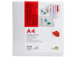Classeur kangourou liderpapel 2 anneaux 55mm 283x320mm document a4 plastique dos 70mm coloris blanc – Image 2