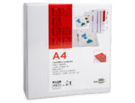 Classeur kangourou liderpapel 2 anneaux 55mm 283x320mm document a4 plastique dos 70mm coloris blanc – Image 10
