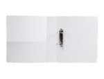 Classeur kangourou liderpapel 2 anneaux 55mm 283x320mm document a4 plastique dos 70mm coloris blanc – Image 4