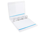 Classeur kangourou liderpapel 4 anneaux 55mm 283x320mm document a4 plastique dos 70mm coloris blanc – Image 7
