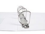 Classeur kangourou liderpapel 4 anneaux 55mm 283x320mm document a4 plastique dos 70mm coloris blanc – Image 5