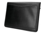 Conferencier q-connect a4 calculatrice plastique fermeture eclair pochette tel. portable 4 anneaux 40mm 35,5x26x1cm noir – Image 2
