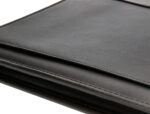 Conferencier q-connect a4 calculatrice plastique fermeture eclair pochette tel. portable 4 anneaux 40mm 35,5x26x1cm noir – Image 7