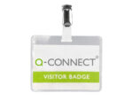 Badge q-connect clip pvc pince métallique carte blanche fournie format 60x90mm – Image 3