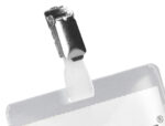 Badge q-connect clip pvc pince métallique carte blanche fournie format 60x90mm – Image 5