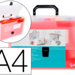 Trieur liderpapel série spectrafile polypropylène a4 210x297mm 700 microns 13 compartiments coloris frosty transparent