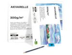 Bloc dessin liderpapel aquarelle encollé papier grain moyen lisse 300g/m2 format a3 420x297mm 20f – Image 6