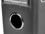 Classeur levier liderpapel a4 documenta carton rembordé 1,9mm dos 75mm rado métallique coloris noir – Image 6