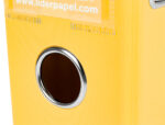 Classeur levier liderpapel a4 documenta carton rembordé 1,9mm dos 75mm rado métallique coloris jaune – Image 6