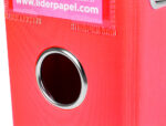 Classeur levier liderpapel a4 documenta carton rembordé 1,9mm dos 75mm rado métallique coloris rouge – Image 6