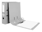Classeur levier liderpapel a4 documenta carton rembordé 1,9mm dos 52mm rado métallique coloris gris – Image 7