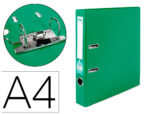 Classeur levier liderpapel a4 documenta carton rembordé 1,9mm dos 52mm rado métallique coloris vert