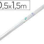 Couvre-livres liderpapel adhésif repositionnable 0.5x1.50m rouleau plastique 80 microns