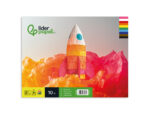 Papier de soie liderpapel 18g/m2 format a4+ 240x315mm coloris assortis bloc 10f – Image 2
