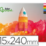 Papier de soie liderpapel 18g/m2 format a4+ 240x315mm coloris assortis bloc 10f