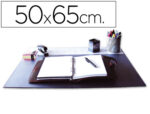 Sous-main q-connect simple pp antiderapant 50x63cm coloris  noir