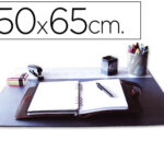 Sous-main q-connect simple pp antiderapant 50x63cm coloris  noir