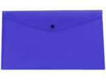 Pochette enveloppe liderpapel polypropylène 180 microns a3 420x297mm 50f fermeture bouton résistant transparent bleu – Image 2