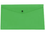 Pochette enveloppe liderpapel polypropylène 180 microns a3 420x297mm 50f fermeture bouton résistant transparent vert – Image 2
