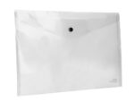 Pochette enveloppe liderpapel polypropylène 180 microns a3 420x297mm 50f fermeture bouton résistant transparent – Image 4