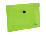 Pochette enveloppe liderpapel polypropylène 180 microns a6 148x105mm 50f fermeture bouton transparent vert – Image 4