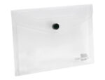 Pochette enveloppe liderpapel polypropylène 180 microns a6 148x105mm 50f fermeture bouton transparent – Image 4