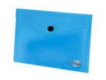 Pochette enveloppe liderpapel polypropylène 180 microns a7 105x74mm 50f fermeture bouton résistant transparent bleu – Image 3