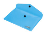 Pochette enveloppe liderpapel polypropylène 180 microns a7 105x74mm 50f fermeture bouton résistant transparent bleu – Image 6