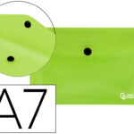 Pochette enveloppe liderpapel polypropylène 180 microns a7 105x74mm 50f fermeture bouton résistant transparent vert