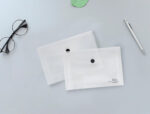 Pochette enveloppe liderpapel polypropylène 180 microns a7 105x74mm 50f fermeture bouton résistant transparent – Image 8