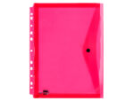 Pochette enveloppe liderpapel polypropylène 180 microns a4 210x297mm 50f résistant perforée coloris assortis pack 5u – Image 3