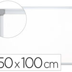 Tableau q-connect laqué magnétique cadre aluminium idéal collèges bureaux inclus accessoires fixation mur 150x100cm