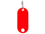 Porte-clés q-connect porte-étiquette plastique 50x22mm coloris rouge présentoir 100 unités – Image 4