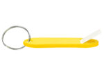 Porte-clés q-connect porte-étiquette plastique 50x22mm coloris jaune présentoir 100 unités – Image 5