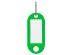 Porte-clés q-connect porte-étiquette plastique 50x22mm coloris vert présentoir 100 unités – Image 2