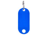 Porte-clés q-connect porte-étiquette plastique 50x22mm coloris bleu présentoir 100 unités – Image 4