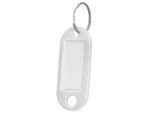 Porte-clés q-connect porte-étiquette plastique 50x22mm coloris blanc présentoir 100 unités – Image 3