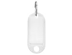 Porte-clés q-connect porte-étiquette plastique 50x22mm coloris blanc présentoir 100 unités – Image 4