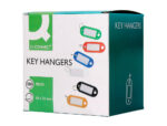 Porte-clés q-connect porte-étiquette plastique 50x22mm coloris noir présentoir 100 unités – Image 6