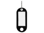 Porte-clés q-connect porte-étiquette plastique 50x22mm coloris noir présentoir 100 unités – Image 2